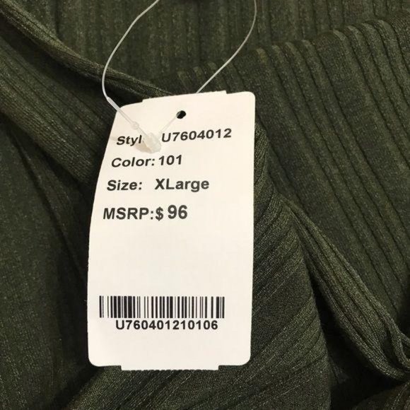 NWT Susan Betro Ribbed Knit Green Dress Size XL - Picture 8 of 11